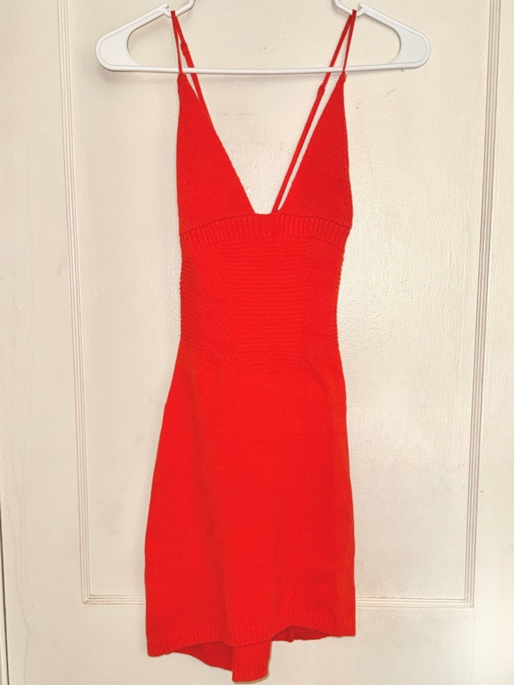 SER.O.YA Breah Dress in Blood Orange XL, Cotton, Body-con, Like New - Picture 2 of 3